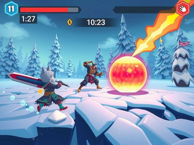 Frost Fury game screenshot showing intense battle